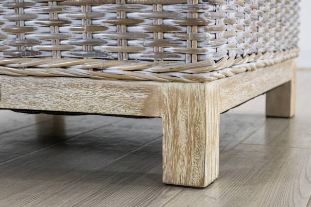ポイントサーフオットマン ホワイトウォッシュ Kayu style