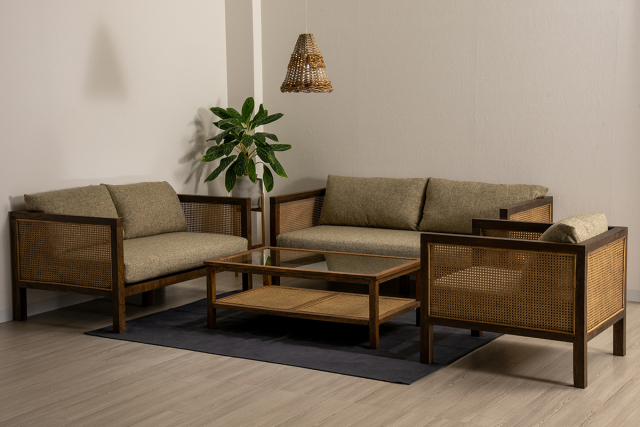 ウェビィング バードアイ コーヒーテーブル Kayu style 