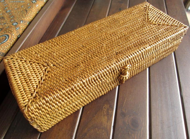 アタ製・ふた付きカトラリーケース（22×8×高さ5cm）AT035