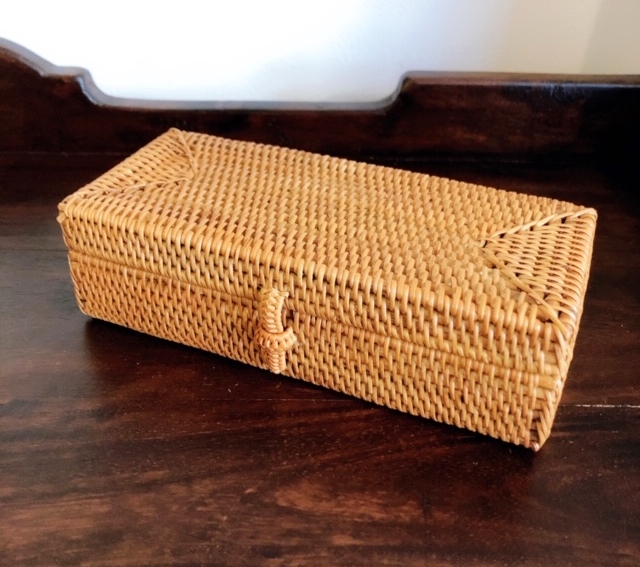 アタ製・ふた付き眼鏡ケース／ペンケース（17cm）AT055