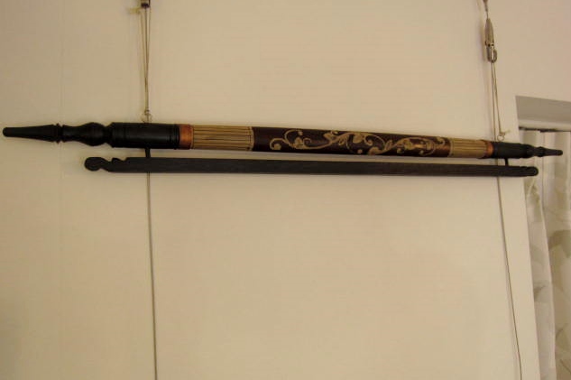 イカットハンガー80（バンブー&天然木製／全長80cm）IH003