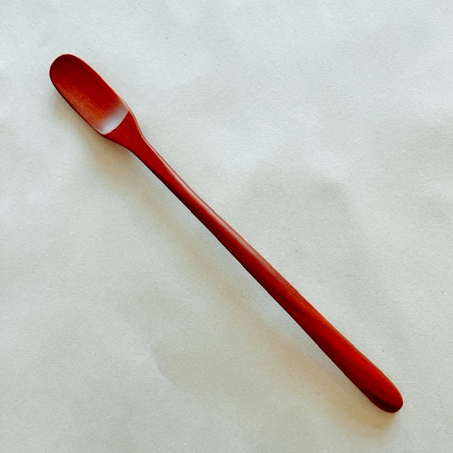 天然木・サウォ製マドラースプーン／デザート用スプーン（約19cm）WT017