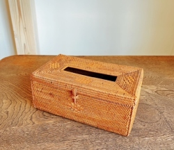 アタ製・ティッシュボックス（ビニールパック入りティッシュ用／約23×13×高さ10cm／モチーフ有り）AT284