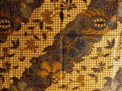 バティック・クロス（ソロ／斜め模様・ハイビスカス・お花／プリントバティック））BT091