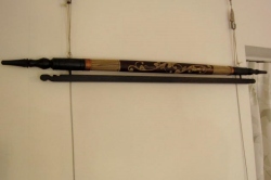 イカットハンガー80（バンブー&天然木製／全長80cm）IH003