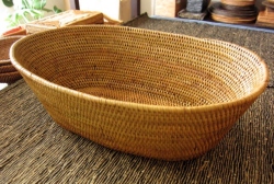 アタ製オーバルバスケット（Lサイズ）AT001