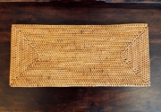 アタ製・細長いテーブルマット（36×16cm・ナチュラルカラー）AT185