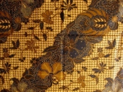 バティック・クロス（ソロ／斜め模様・ハイビスカス・お花／プリントバティック））BT091