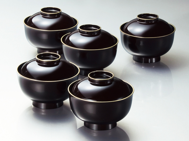 溜渕金雑煮椀揃(5)