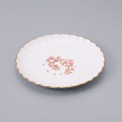 さくら8.0フラワー盛皿（白/ピンク）（5）KZ3284P≪新商品≫≪食洗機・レンジ対応≫