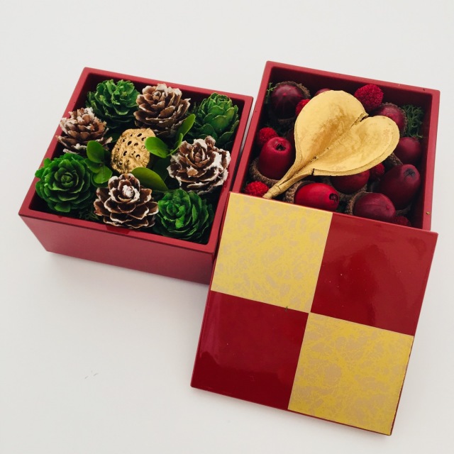 脚付き 菓子器 重箱 お重 2段重 茶道 茶席 中子付オードブル二段重≪Kaze-ya style≫