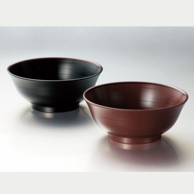 ラーメン鉢2つ  600ml  濃いグレー×グレー ラーメン鉢2つ 600ml 濃いグレー×グレー