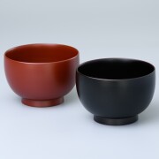 2152　手塗りうるし　ペア汁椀