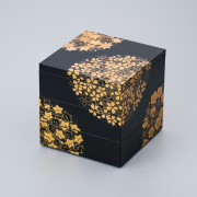 JUBAKO/重箱/花丸春秋5.0三段重(黒)(A)<迎春>KT2034A