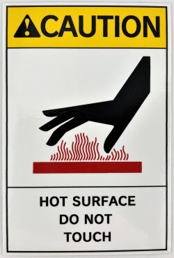 PLラベル 英文タイプ 高温注意