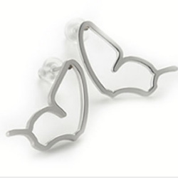 スマートアゲハピアス（シルバー）