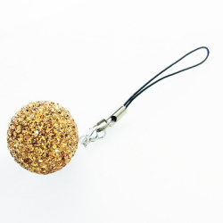 シャンデボール(大)25ｍｍ　ライトコロラドトパーズ【ストラップチャーム】