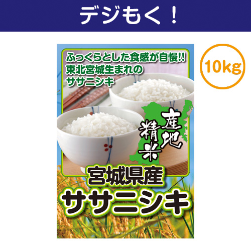 ＜販売終了＞【デジもく！】宮城県産ササニシキ10kg（パネル・目録無し）