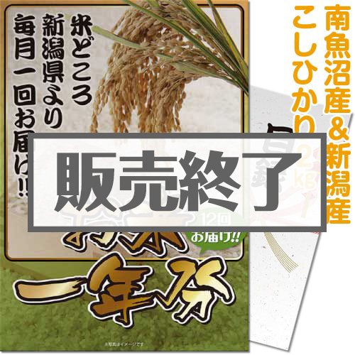 ＜販売終了＞【パネもく！】＜お米一年分＞南魚沼産＆新潟産こしひかり2kgコース（A4パネル付）[当日出荷可]
