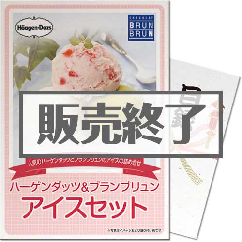 ＜販売終了＞【パネもく！】ハーゲンダッツ＆ブランブリュン　アイスセット（A4パネル付）[当日出荷可]