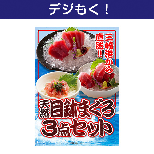 【デジもく！】天然目鉢まぐろ3点セット（パネル・目録無し）