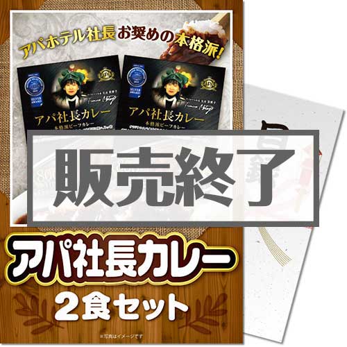 ＜販売終了＞【パネもく！】アパ社長カレー2食セット