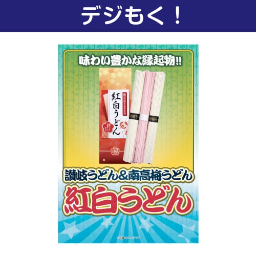 【デジもく！】紅白うどん（パネル・目録無し）