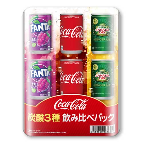 コカ・コーラ 炭酸3種飲み比べパック【現物】