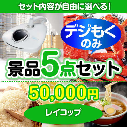 ＜販売終了＞＜全てデジもく！内容が選べるまとめ買い景品5点セット＞/rcp-rn-id目玉：レイコップ[（パネル・目録無し）