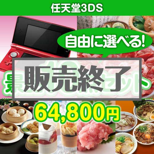 ＜販売終了＞＜内容が選べる景品10点セット＞/ntd3ds-a3 目玉：任天堂3DS[送料無料・全品目録パネル付・当日出荷可]