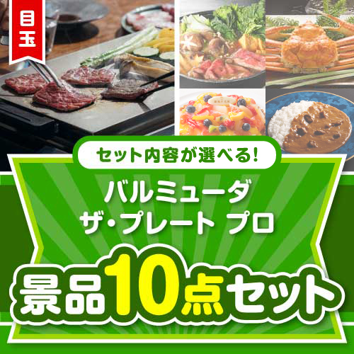 ＜内容が選べるまとめ買い景品＞/blmd-plt-a3 目玉：バルミューダ　ザ・プレート プロ 10点セット