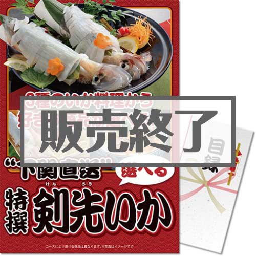 ＜販売終了＞【パネもく！】下関直送　特撰！剣先いか（A3パネル付）[当日出荷可]
