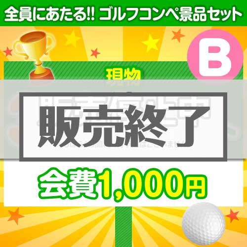 ＜販売終了＞【ゴルフコンペ賞品14点セット】3組12名様：会費1,000円（全員に当たる！）Bコース