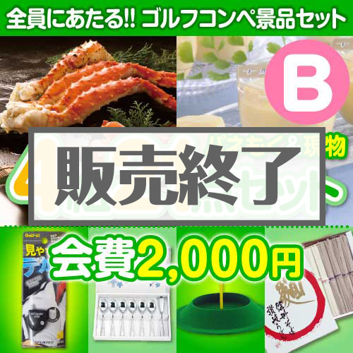＜販売終了＞【ゴルフコンペ賞品21点セット】4組16名様：会費2,000円（全員に当たる！）Bコース