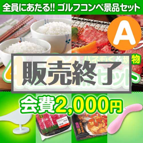 ＜販売終了＞【ゴルフコンペ賞品21点セット】4組16名様：会費2,000円（全員に当たる！）Aコース