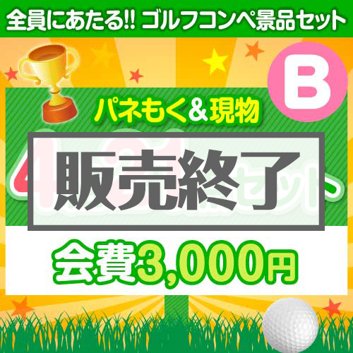 ＜販売終了＞【ゴルフコンペ賞品21点セット】4組16名様：会費3,000円（全員に当たる！）Bコース