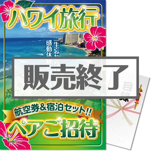 ＜販売終了＞【パネもく！】ハワイ旅行3泊5日ペアご招待（A4パネル付）[当日出荷可]＜決済方法：銀行振込のみ＞