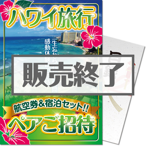＜販売終了＞【パネもく！】ハワイ旅行3泊5日ペアご招待（A4パネル付）[当日出荷可]＜決済方法：銀行振込のみ＞