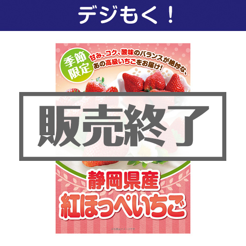 ＜販売終了＞＜季節限定＞【デジもく！】静岡県産 紅ほっぺいちご（パネル・目録無し）