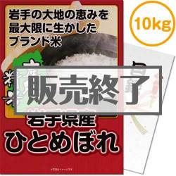 ＜販売終了＞【パネもく！】岩手県産ひとめぼれ 10kg（A3パネル付）[当日出荷可]