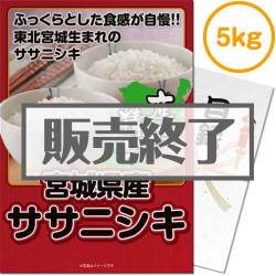 ＜販売終了＞【パネもく！】宮城県産ササニシキ5kg（A3パネル付）[当日出荷可]