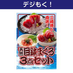 【デジもく！】天然目鉢まぐろ3点セット（パネル・目録無し）