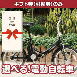 【ギフト券】選べる！電動自転車（目録のみ）