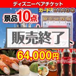 ＜販売終了＞【ビンゴゲーム付き】ディズニーチケット10点セット[送料無料・全品目録パネル付・当日出荷可]