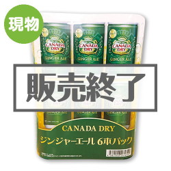＜販売終了＞カナダドライ ジンジャーエール 6本パック【現物】
