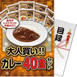 【パネもく！】大人買い！カレー40食セット（A4パネル付）[当日出荷可] 