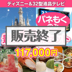 ディズニーチケット＆32型液晶TV 10点セット