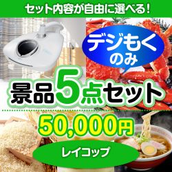＜販売終了＞＜全てデジもく！内容が選べるまとめ買い景品5点セット＞/rcp-rn-id目玉：レイコップ[（パネル・目録無し）