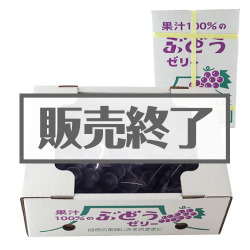 ＜販売終了＞果汁100％ぶどうゼリー【現物】