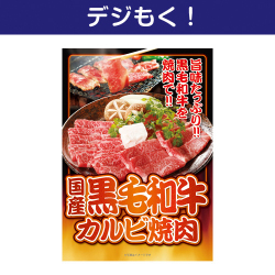 【デジもく！】国産黒毛和牛カルビ焼肉（パネル・目録無し）